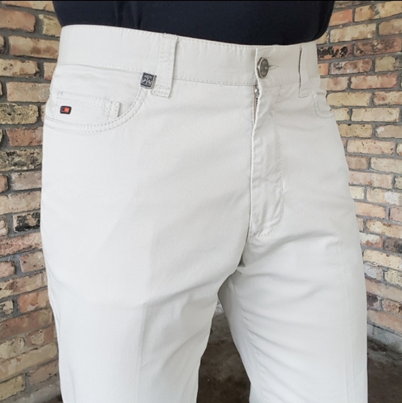 Corneliani Other - NEW Corneliani Twill Cotton Chino Pants Khaki NWOT